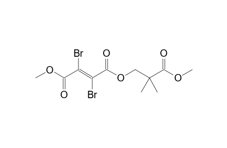 (E)-2,3-dibromo-2-butenedioic acid O4-(3-methoxy-2,2-dimethyl-3-oxopropyl) ester O1-methyl ester