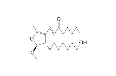 TRANS-(+/-)-2,3-DIHYDRO-2-METHOXY-3-(7'-HYDROXYHEPTYL)-4-(3-OXOOCT-1E-ENYL)-5-METHYLFURAN