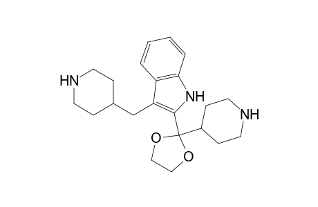 3-(Piperidin-4-ylmethyl)indol-2-yl piperidin-4-yl ketone ethylene acetal