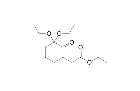 Ethyl (3,3-diethoxy-1-methyl-2-oxocyclohexyl)acetate