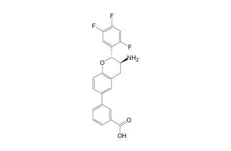 trans-3-(3-amino-2-(2,4,5-trifluorophenyl)-3,4-dihydro-2H-chromene-6-yl)benzoic acid