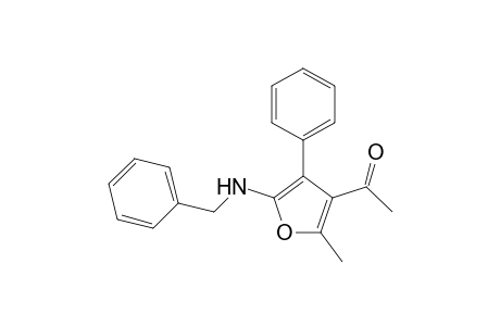 4-Acetyl-2-(N-benzylamino)-5-methyl-3-phenylfuran