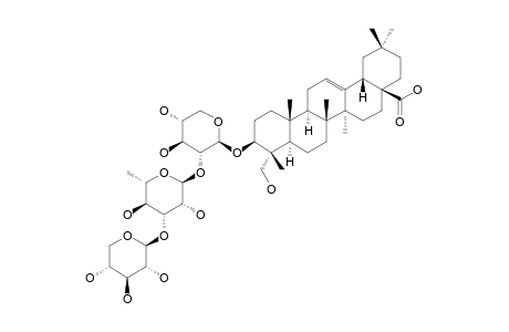 TRANSSYLVANOSIDE-H;3-O-[BETA-D-XYLOPYRANOSYL-(1->3)-ALPHA-L-RHAMNOPYRANOSYL-(1->2)-BETA-D-XYLOPYRANOSYL]-HEDERAGENIN