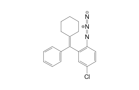 1-Azido-4-chloro-2-(cyclohexylidene(phenyl)methyl)benzene