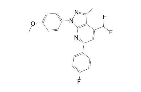 1H-pyrazolo[3,4-b]pyridine, 4-(difluoromethyl)-6-(4-fluorophenyl)-1-(4-methoxyphenyl)-3-methyl-