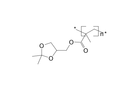 Poly[(2,2-dimethyl-1,3-dioxolane-4-yl)methyl methacrylate]