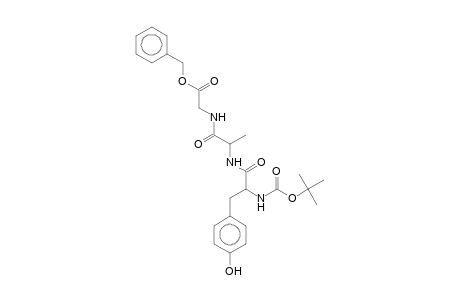 Benzyl 6-(4-hydroxybenzyl)-2,2,9-trimethyl-4,7,10-trioxo-3-oxa-5,8,11-triazatridecan-13-oate