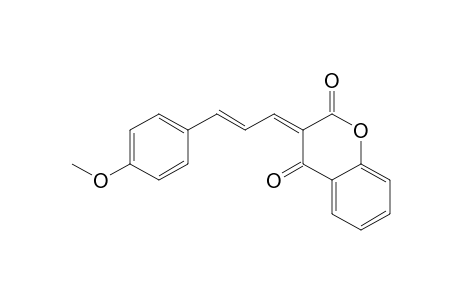 2H-1-Benzopyran-2,4(3H)-dione, 3-[3-(4-methoxyphenyl)-2-propenylidene]-, (E,E)-