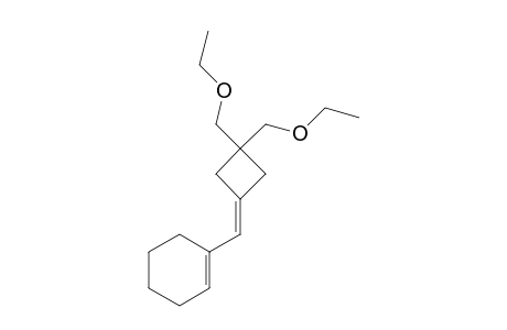 1-{[3,3-Bis(ethoxymethyl)cyclobutylidene]methyl}cyclohex-1-ene