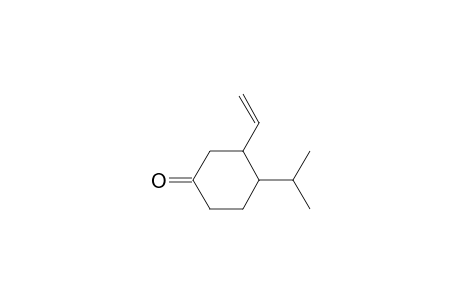 Cyclohexanone, 3-ethenyl-4-(1-methylethyl)-, trans-