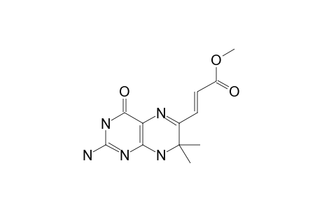 7,8-DIHYDRO-7,7-DIMETHYL-6-(2-METHOXYCARBONYLVINYL)-PTERIN