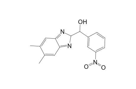 2H-Benzimidazole-2-methanol, 5,6-dimethyl-.alpha.-(3-nitrophenyl)-