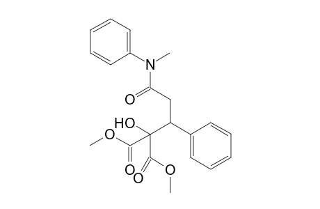 Dimethyl 2-Hydroxy-2-{3-[methyl(phenyl)amino]-3-oxo-1-phenylpropyl}propanedioate