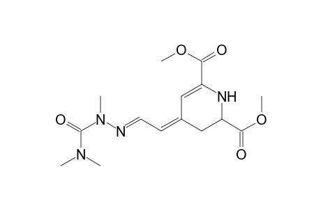 2,6-Pyridinedicarboxylic acid, 4-[[[(dimethylamino)carbonyl]methylhydrazono]ethylidene]-1,2,3,4-tetrahydro-, dimethyl ester, (E,E)-(.+-.)-