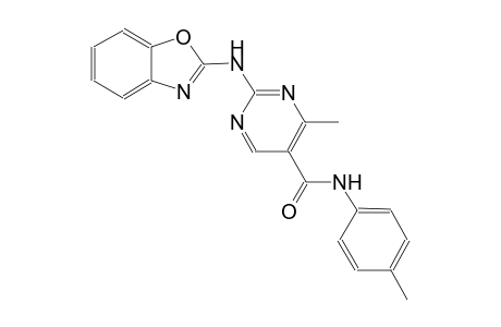 2-(1,3-benzoxazol-2-ylamino)-4-methyl-N-(4-methylphenyl)-5-pyrimidinecarboxamide