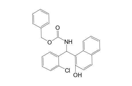 N-[.alpha.-(.beta.-Hydroxy-.alpha.-naphthyl)(2-chlorophenylmethyl)]-O-benzyl carbamate