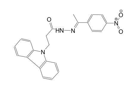 9H-carbazole-9-propanoic acid, 2-[(E)-1-(4-nitrophenyl)ethylidene]hydrazide