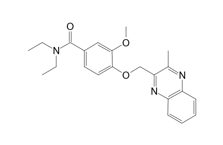 Benzamide, N,N-diethyl-3-methoxy-4-[(3-methyl-2-quinoxalinyl)methoxy]-