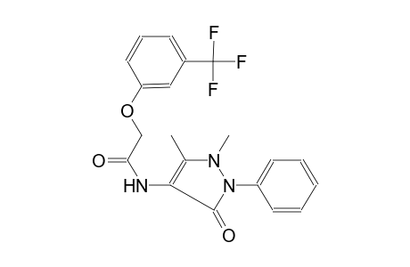 acetamide, N-(2,3-dihydro-1,5-dimethyl-3-oxo-2-phenyl-1H-pyrazol-4-yl)-2-[3-(trifluoromethyl)phenoxy]-