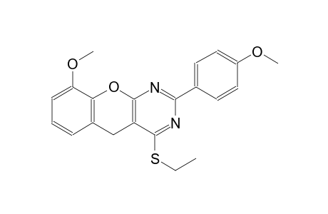 5H-[1]benzopyrano[2,3-d]pyrimidine, 4-(ethylthio)-9-methoxy-2-(4-methoxyphenyl)-