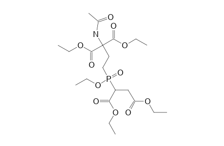 DIETHYL_2-[(((3-(N-ACETYL)-AMINO)-3-(BISETHOXYCARBONYL)-PROPYL)-(ETHOXY)-PHOSPHINYL)]-BUTAN-1,4-DIOATE;ISOMER_1