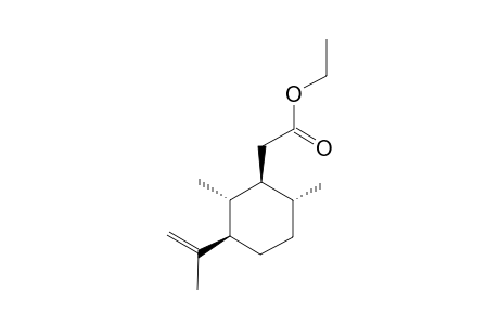 Ethyl [(1S,2R,3R,6R)-2,6-dimethyl-3-isopropenylcyclohexyl]acetate