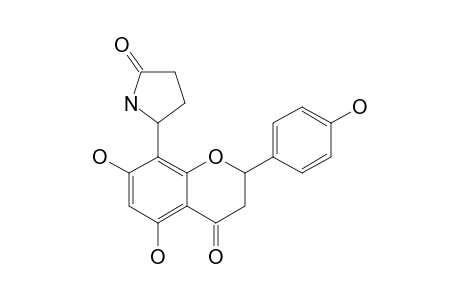 DRACOCEPHINS-B;5,7,4'-TRIHYDROXY-8-(2-OXOPYRROLIDIN-5-YL)-FLAVANONE;DIASTEREOISOMER-II