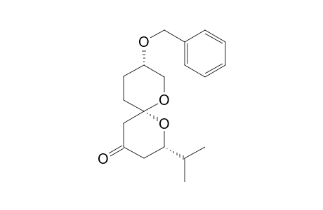 (2S,6S,9S)-9-Benzyloxy-2-(1-(methyl)ethyl)-1,7-dioxaspiro[5.5]undecan-4-one