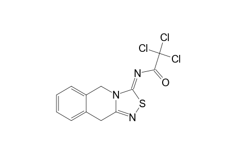 5,10-Dihydro-3-trichloroacetylimino-3H-[1,2,4]thiadiazolo[4,3-b]isoquinoline