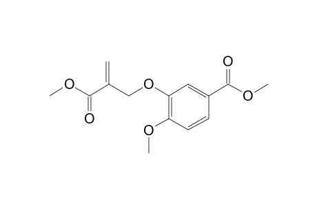 3-(2-carbomethoxyprop-2-enoxy)-4-methoxy-benzoic acid methyl ester