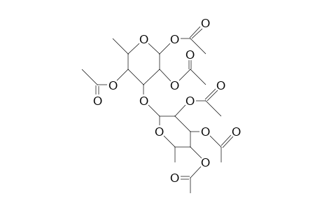1,2,4-Tri-O-acetyl-3-O-(2,3,4-tri-O-acetyl-A-L-rhamnopyranosyl)-A-L-rhamnopyranoside