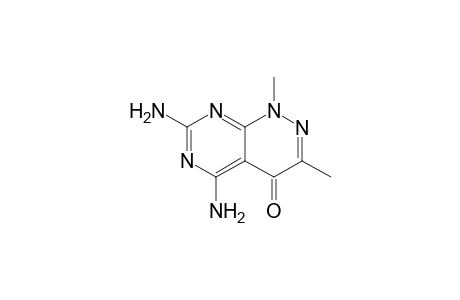 5,7-bis(azanyl)-1,3-dimethyl-pyrimido[4,5-c]pyridazin-4-one