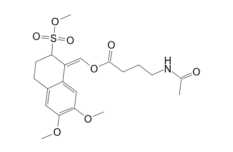 Butanoic acid, 4-(acetylamino)-, [3,4-dihydro-6,7-dimethoxy-2-(methoxysulfonyl)-1(2H)-naphthalenylidene]methyl ester