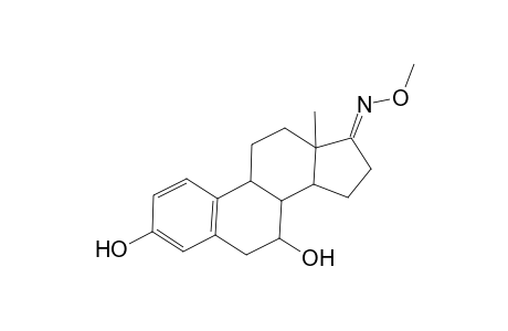 Estra-1,3,5(10)-trien-17-one, 3,7-dihydroxy-, O-methyloxime, (7.alpha.)-
