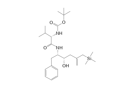 (2S,3S,2'S)-2-[N-(2'-(tert-Butoxycarbonylamino)-3'-methyl)propanamido]-3-hydroxy-1-phenyl-5-(trimethylsilylmethyl)hexene