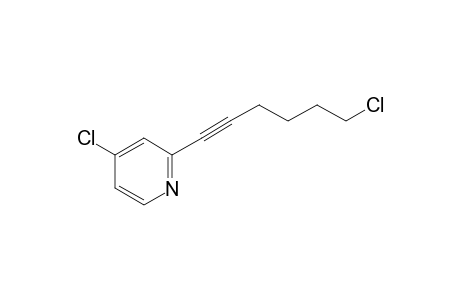 4-Chloro-2-(6-chlorohex-1-yn-1-yl)pyridine