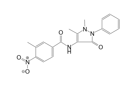 N-(1,5-dimethyl-3-oxo-2-phenyl-2,3-dihydro-1H-pyrazol-4-yl)-3-methyl-4-nitrobenzamide