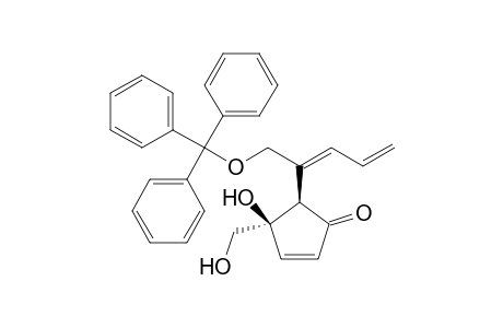 (-)-(4R,5R)-4-Hydroxy-4-(hydroxymethyl)-5-[(1E)-1-(triphenylmethoxymethyl)-1,3-butadienyl]-2-cyclopentenone
