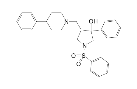 3-phenyl-4-[(4-phenylpiperidin-1-yl)methyl]-1-(phenylsulfonyl)pyrrolidin-3-ol