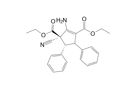 Diethyl 3,4-trans-4,5-trans-2-Amino-3-cyano-4,5-diphenyl-1-cyclopentene-1,3-dicarboxylate