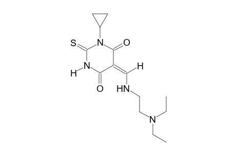 (5E)-1-cyclopropyl-5-({[2-(diethylamino)ethyl]amino}methylene)-2-thioxodihydro-4,6(1H,5H)-pyrimidinedione