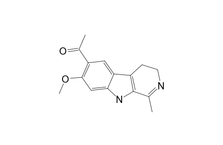 10-ACETYL-11-METHOXY-3-METHYL-5,6-DIHYDRO-BETA-CARBOLINE