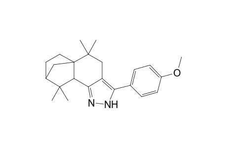 5-(4-methoxyphenyl)-2,2,10,10-tetramethyl-6,7-diazatetracyclo[9.2.1.0(1,9).0(4,8)]tetradeca-4,7-diene