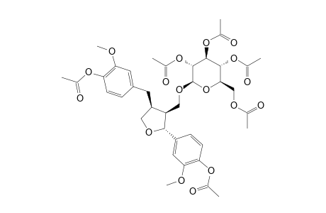 (+)-LARICIRESINOL-9-O-BETA-D-GLUCOPYRANOSIDE-HEXAACETATE