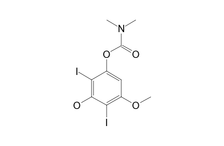 3-(N,N-Dimethylcarbamoyloxy)-2,6-diiodo-5-methoxyphenol