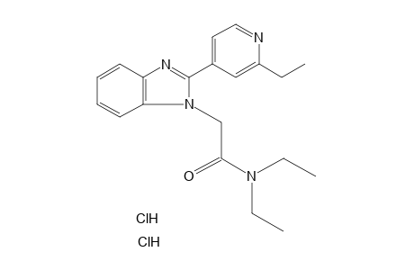 N,N-DIETHYL-2-(2-ETHYL-4-PYRIDYL)-1-BENZIMIDAZOLEACETAMIDE, DIHYDROCHLORIDE