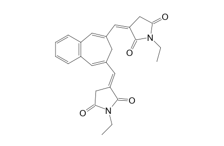 1,6-Bis(N-ethylsuccinimidylidenemethyl)-3,4-benzocyclohepta-1,3,5-triene