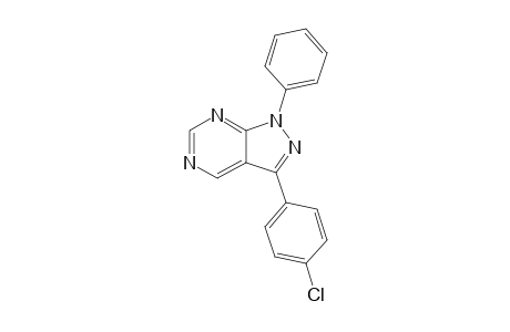 3-(4-Chlorophenyl)-1-phenyl-1H-pyrazolo[3,4-d]pyrimidine
