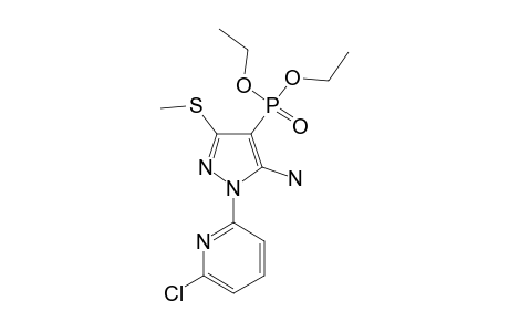 DIETHYL-(5-AMINO-1-(6-CHLOROPYRIDIN-2-YL)-3-METHYLSULFANYL-1H-PYRAZOL-4-YL)-PHOSPHONATE