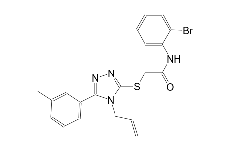 2-{[4-allyl-5-(3-methylphenyl)-4H-1,2,4-triazol-3-yl]sulfanyl}-N-(2-bromophenyl)acetamide
